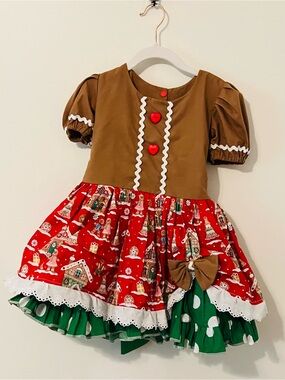 Girls Gingerbread Dress